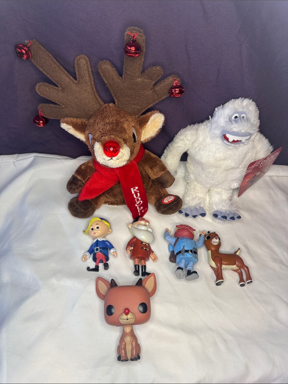 Rudolf the Red Nosed Reindeer Toy Plush lot Funko Collectable